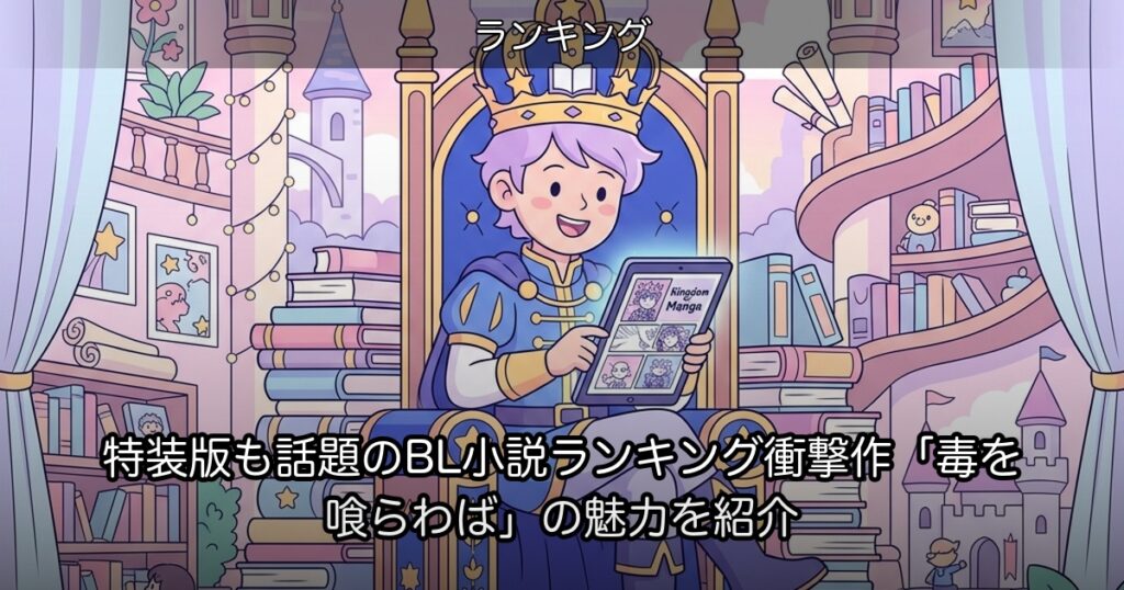 特装版も話題のBL小説ランキング衝撃作「毒を喰らわば」の魅力を紹介