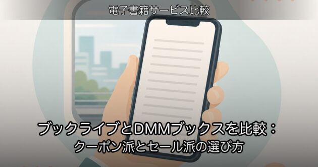 ブックライブとDMMブックスを比較：クーポン派とセール派の選び方