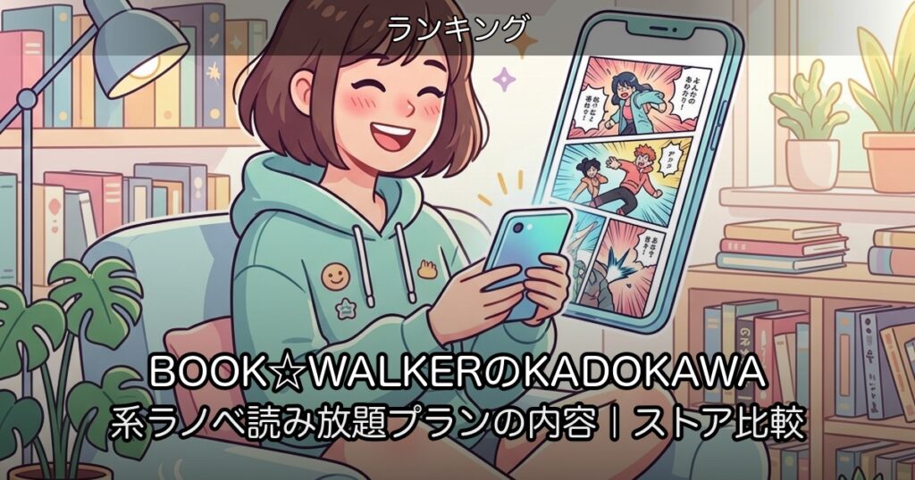 BOOK☆WALKERのKADOKAWA系ラノベ読み放題プランの内容｜ストア比較