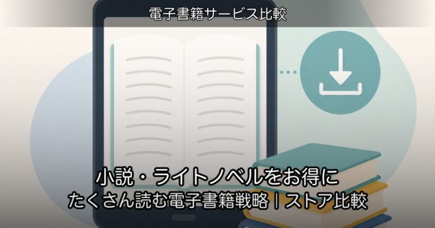 小説・ライトノベルをお得にたくさん読む電子書籍戦略｜ストア比較