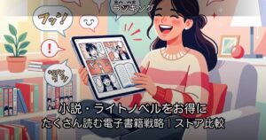 小説・ライトノベルをお得にたくさん読む電子書籍戦略｜ストア比較