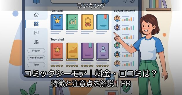 コミックシーモア｜料金・口コミは？特徴と注意点を解説｜PR
