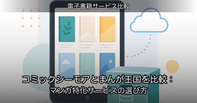 コミックシーモアとまんが王国を比較：マンガ特化サービスの選び方