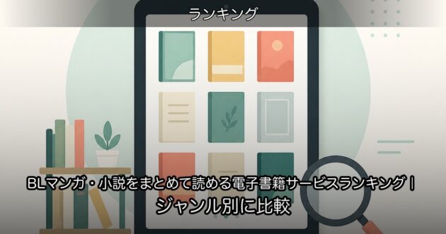 BLマンガ・小説をまとめて読める電子書籍サービスランキング｜ジャンル別に比較