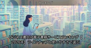 ビジネス書向け電子書籍サービスランキング【2026年】ラインナップと使いやすさで選ぶ