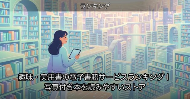 趣味・実用書の電子書籍サービスランキング｜写真付き本を読みやすいストア