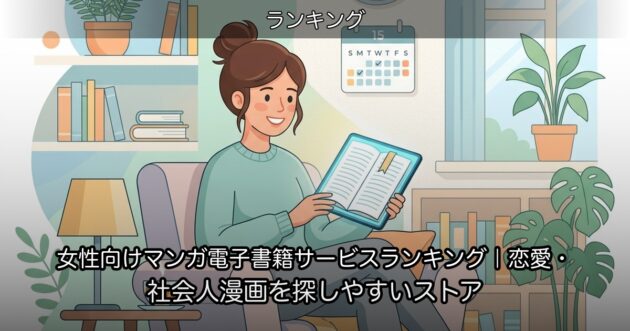 女性向けマンガ電子書籍サービスランキング｜恋愛・社会人漫画を探しやすいストア