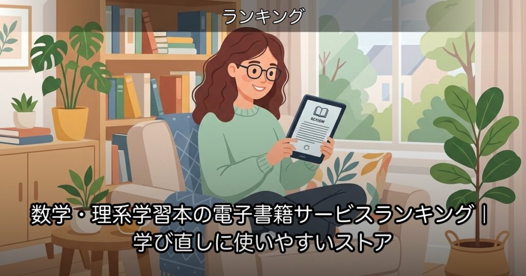 数学・理系学習本の電子書籍サービスランキング｜学び直しに使いやすいストア