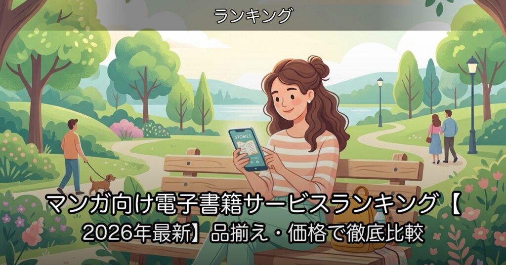 マンガ向け電子書籍サービスランキング【2026年最新】品揃え・価格で徹底比較