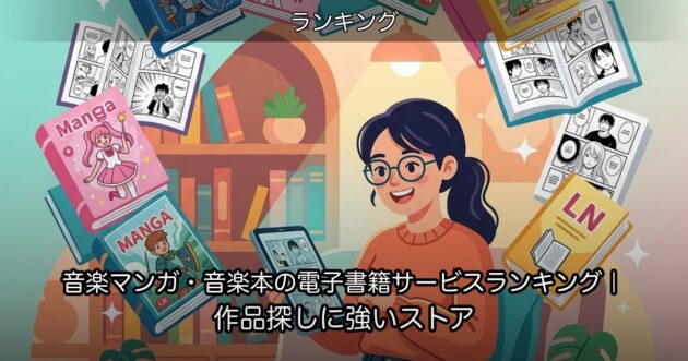 音楽マンガ・音楽本の電子書籍サービスランキング｜作品探しに強いストア