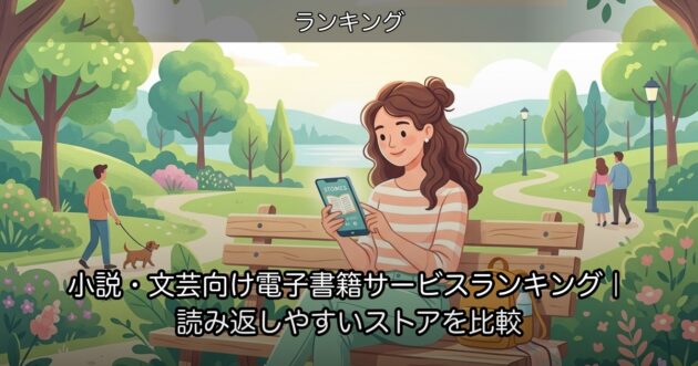 小説・文芸向け電子書籍サービスランキング｜読み返しやすいストアを比較