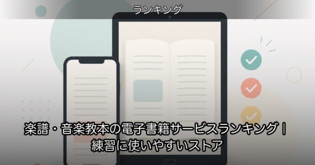 楽譜・音楽教本の電子書籍サービスランキング｜練習に使いやすいストア