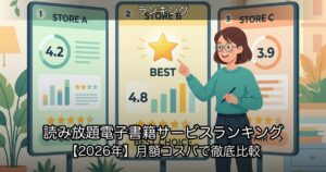読み放題電子書籍サービスランキング【2026年】月額コスパで徹底比較