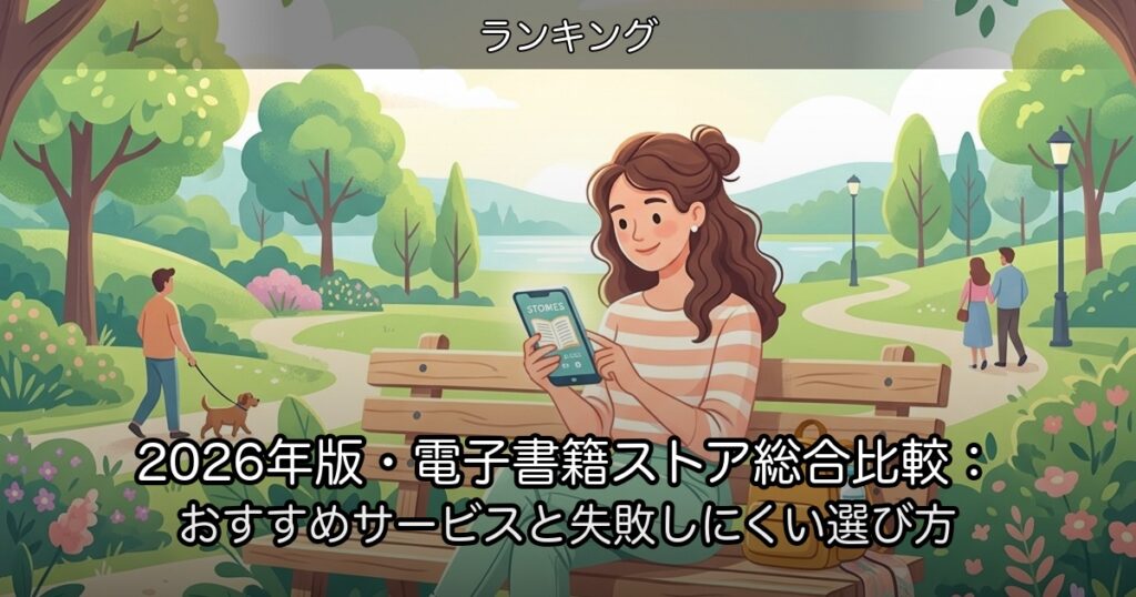 2026年版・電子書籍ストア総合比較：おすすめサービスと失敗しにくい選び方