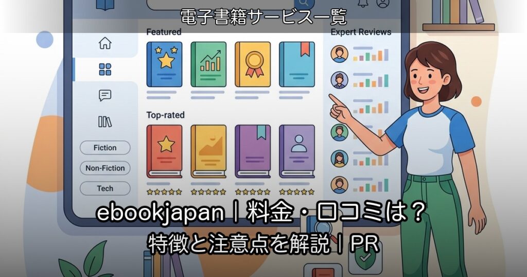 ebookjapan｜料金・口コミは？特徴と注意点を解説｜PR