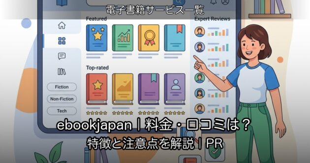 ebookjapan|料金・口コミは?特徴と注意点を解説|PR