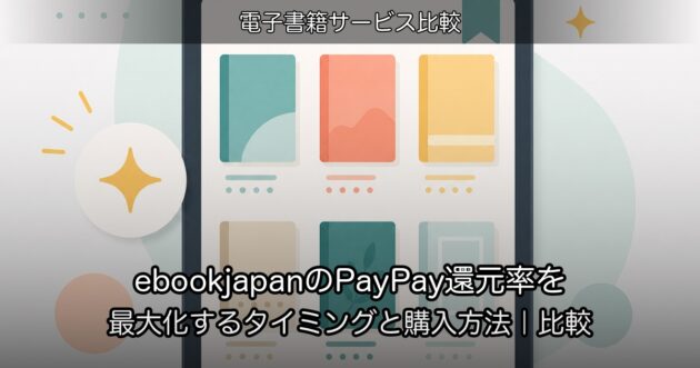 ebookjapanのPayPay還元率を最大化するタイミングと購入方法｜比較