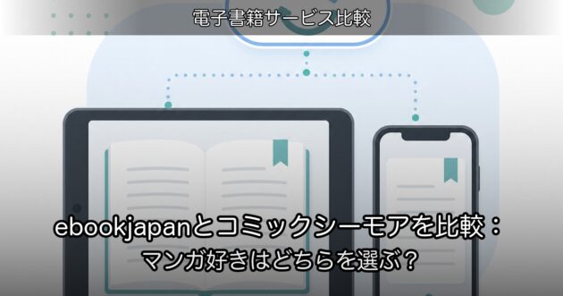 ebookjapanとコミックシーモアを比較：マンガ好きはどちらを選ぶ？