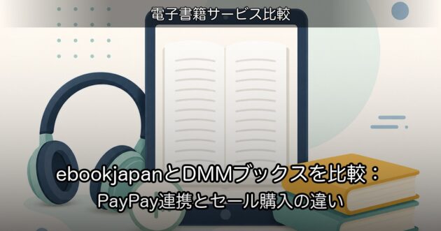 ebookjapanとDMMブックスを比較：PayPay連携とセール購入の違い