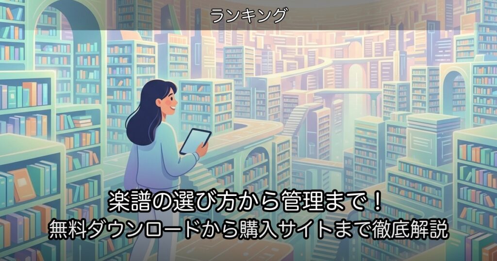 楽譜の選び方から管理まで！無料ダウンロードから購入サイトまで徹底解説