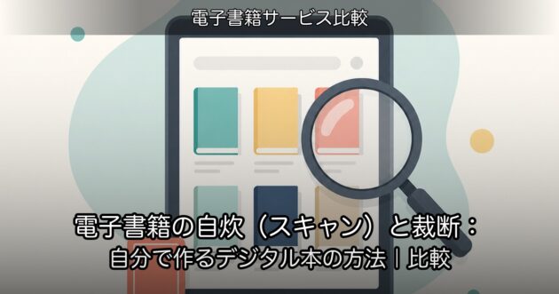 電子書籍の自炊（スキャン）と裁断：自分で作るデジタル本の方法｜比較