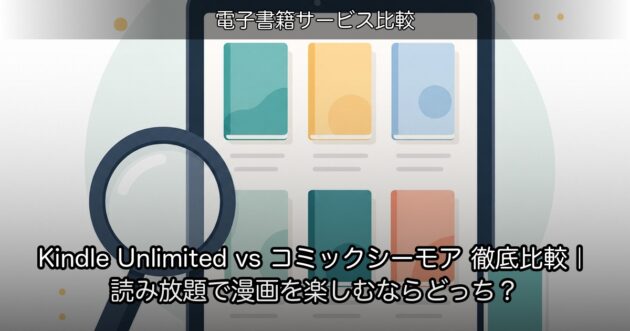 Kindle Unlimited vs コミックシーモア 徹底比較｜読み放題で漫画を楽しむならどっち？