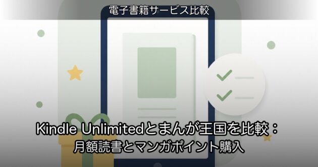 Kindle Unlimitedとまんが王国を比較：月額読書とマンガポイント購入