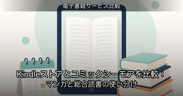 Kindleストアとコミックシーモアを比較：マンガと総合読書の使い分け