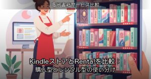 KindleストアとRenta!を比較：購入型とレンタル型の使い分け