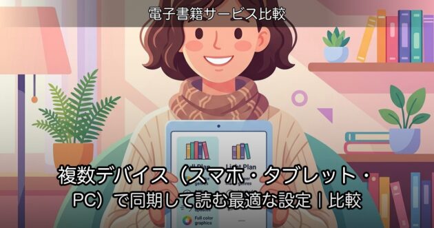 複数デバイス(スマホ・タブレット・PC)で同期して読む最適な設定|比較