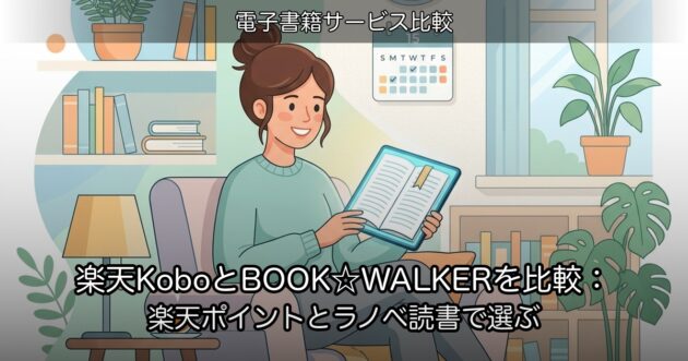 楽天KoboとBOOK☆WALKERを比較：楽天ポイントとラノベ読書で選ぶ
