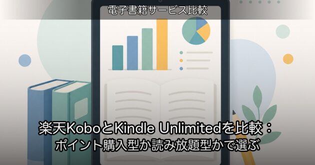 楽天KoboとKindle Unlimitedを比較：ポイント購入型か読み放題型かで選ぶ
