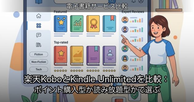 楽天KoboとKindle Unlimitedを比較：ポイント購入型か読み放題型かで選ぶ