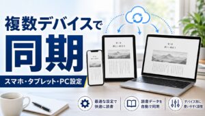複数デバイス（スマホ・タブレット・PC）で同期して読む最適な設定｜比較のアイキャッチ画像